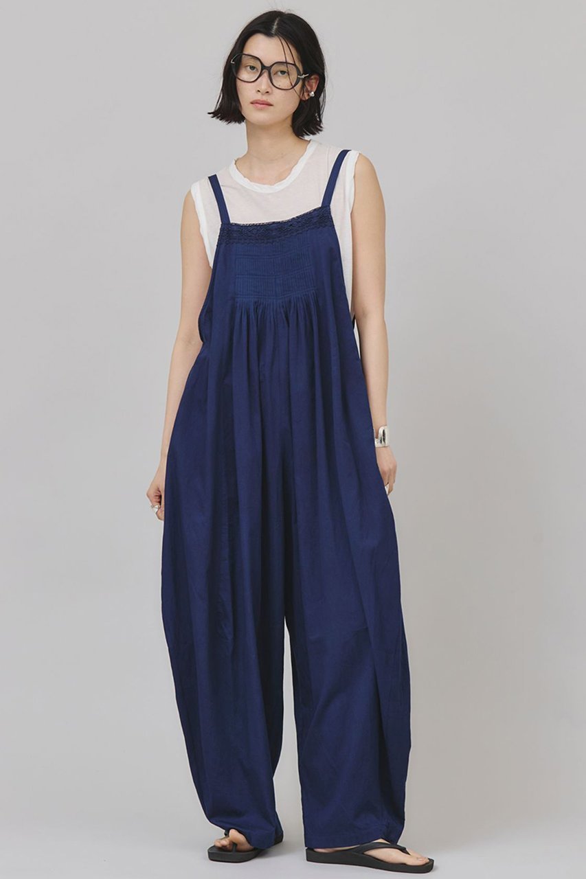 【カレンソロジー/Curensology】のサテンタックオールインワン インテリア・キッズ・メンズ・レディースファッション・服の通販 founy(ファニー) 　ファッション　Fashion　レディースファッション　Fashion for Women　パンツ　Pants & Trousers　おすすめ　Recommended / Our Picks　インド　Indian Textile　インナー　Innerwear　サテン　Satin, Glossy Fabric　プリーツ　Pleats, Pleated　ベーシック　Basic, Essential　リボン　Ribbon, Bow　レース　Lace, Lace Fabric　夏　Summer　ブルー|ID: prp329100004512178 ipo3291000000032809893