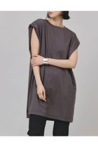 【カレンソロジー/Curensology】のタックスリーブTシャツ チャコール|ID:prp329100004512179