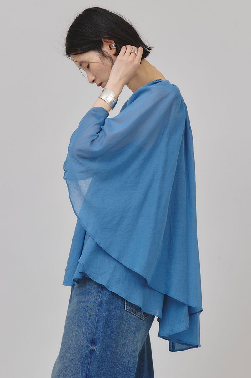【カレンソロジー/Curensology】のカディライクケープブラウス 人気、トレンドファッション・服の通販 founy(ファニー) 　ファッション　Fashion　レディースファッション　Ladies' Fashion Online　トップス・カットソー　Tops/Tshirt　シャツ/ブラウス　Shirts/Blouses　インド　India　スリーブ　Sleeve　バランス　Balance　ロング　Long　夏　Summer　other-3|ID: prp329100004512183 ipo3291000000032439269
