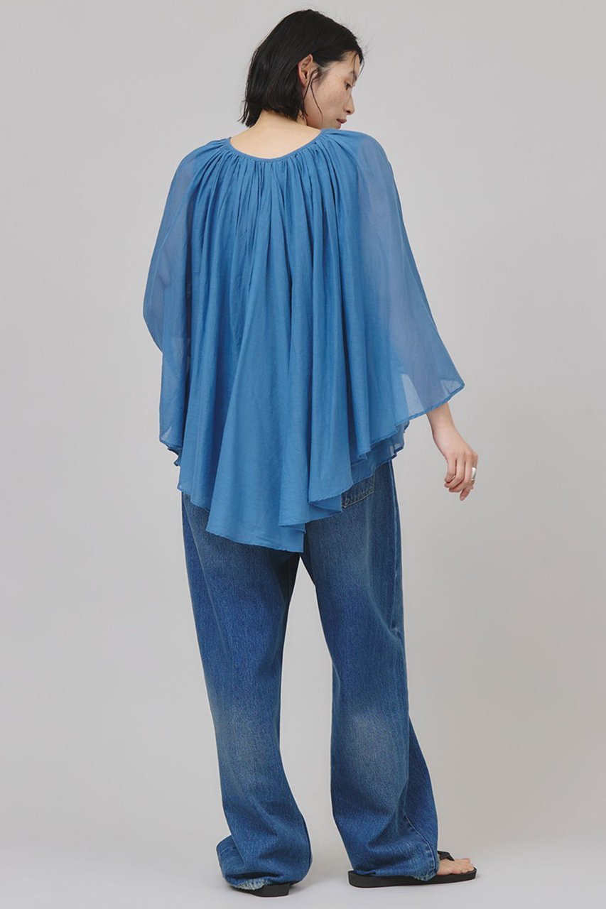 【カレンソロジー/Curensology】のカディライクケープブラウス 人気、トレンドファッション・服の通販 founy(ファニー) 　ファッション　Fashion　レディースファッション　Ladies' Fashion Online　トップス・カットソー　Tops/Tshirt　シャツ/ブラウス　Shirts/Blouses　インド　India　スリーブ　Sleeve　バランス　Balance　ロング　Long　夏　Summer　other-7|ID: prp329100004512183 ipo3291000000032439273