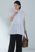 【プルミエ アロンディスモン/1er Arrondissement】のタイプライターティアードブラウス オフホワイト|ID:prp329100004512184