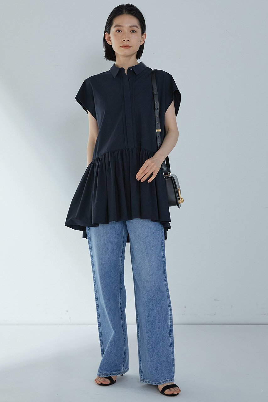 【プルミエ アロンディスモン/1er Arrondissement】のタイプライターティアードブラウス 人気、トレンドファッション・服の通販 founy(ファニー) 　ファッション　Fashion　レディースファッション　Fashion for Women　トップス・カットソー　Cut & Sew Tops　シャツ・ブラウス・オフィスカジュアル　Elegant Blouses & Button-Ups　なめらか　Smooth, Silky Texture　ショート　Short, Short Length　スリーブ　Sleeve, Long Sleeve / Short Sleeve　タイプライター　Typewriter Fabric, Crisp Cotton　タンブラー　Tumbler, Travel Mug　フリル　Frill, Ruffle　フレンチ　French, French Style　other-3|ID: prp329100004512184 ipo3291000000032806683