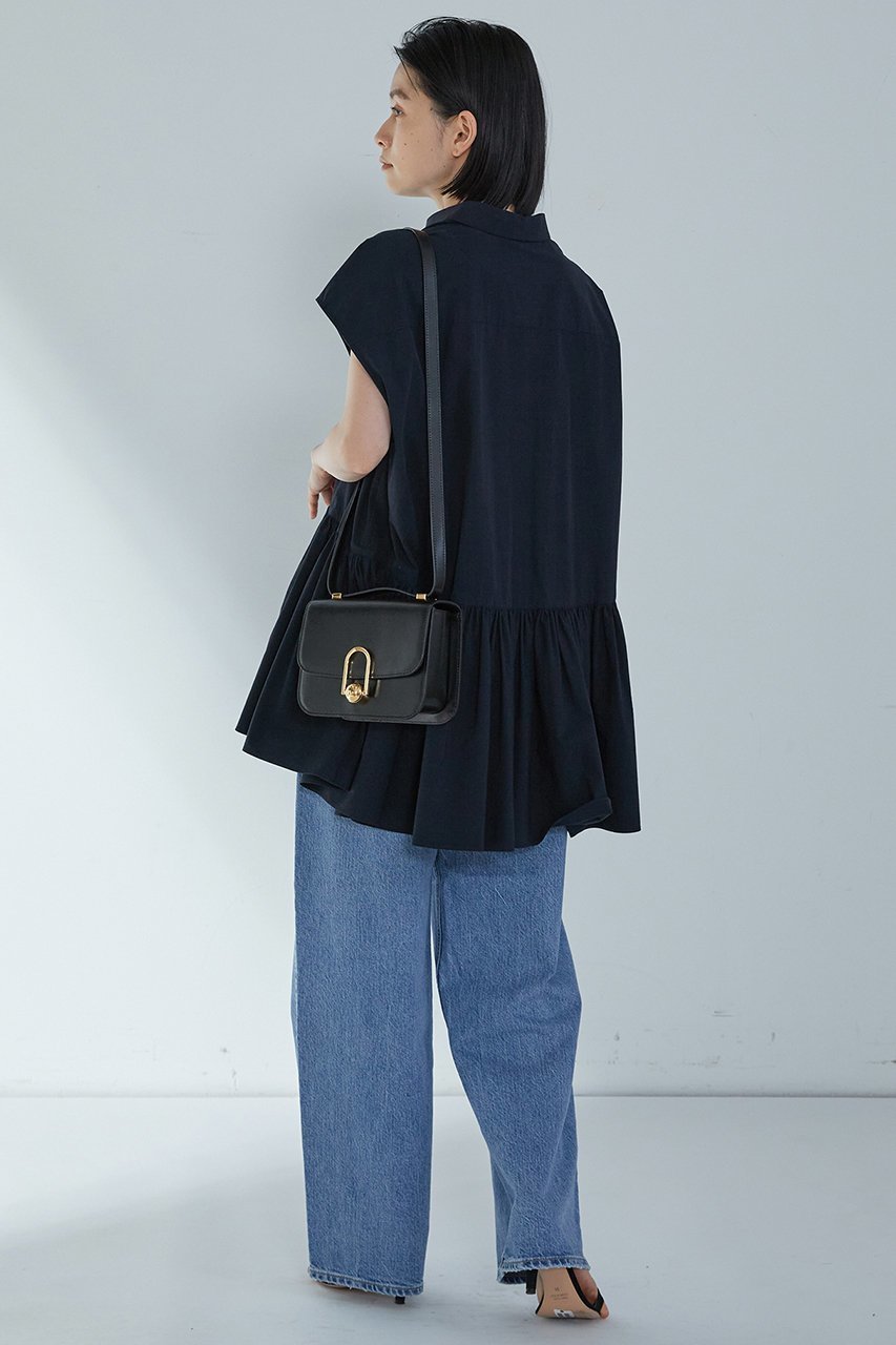 【プルミエ アロンディスモン/1er Arrondissement】のタイプライターティアードブラウス 人気、トレンドファッション・服の通販 founy(ファニー) 　ファッション　Fashion　レディースファッション　Fashion for Women　トップス・カットソー　Cut & Sew Tops　シャツ・ブラウス・オフィスカジュアル　Elegant Blouses & Button-Ups　なめらか　Smooth, Silky Texture　ショート　Short, Short Length　スリーブ　Sleeve, Long Sleeve / Short Sleeve　タイプライター　Typewriter Fabric, Crisp Cotton　タンブラー　Tumbler, Travel Mug　フリル　Frill, Ruffle　フレンチ　French, French Style　other-5|ID: prp329100004512184 ipo3291000000032806685