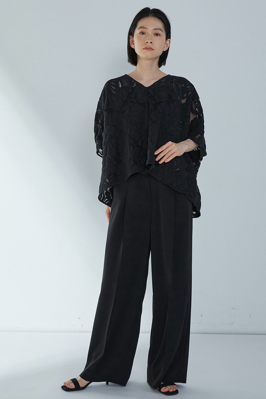 【プルミエ アロンディスモン/1er Arrondissement】のフラワーレースブラウス 人気、トレンドファッション・服の通販 founy(ファニー) 　ファッション　Fashion　レディースファッション　Fashion for Women　トップス・カットソー　Cut & Sew Tops　シャツ・ブラウス・オフィスカジュアル　Elegant Blouses & Button-Ups　オケージョン　Occasion Wear　ショート　Short, Short Length　スリーブ　Sleeve, Long Sleeve / Short Sleeve　パターン　Pattern, Design Print　レース　Lace, Lace Fabric　other-3|ID: prp329100004512185 ipo3291000000032813678