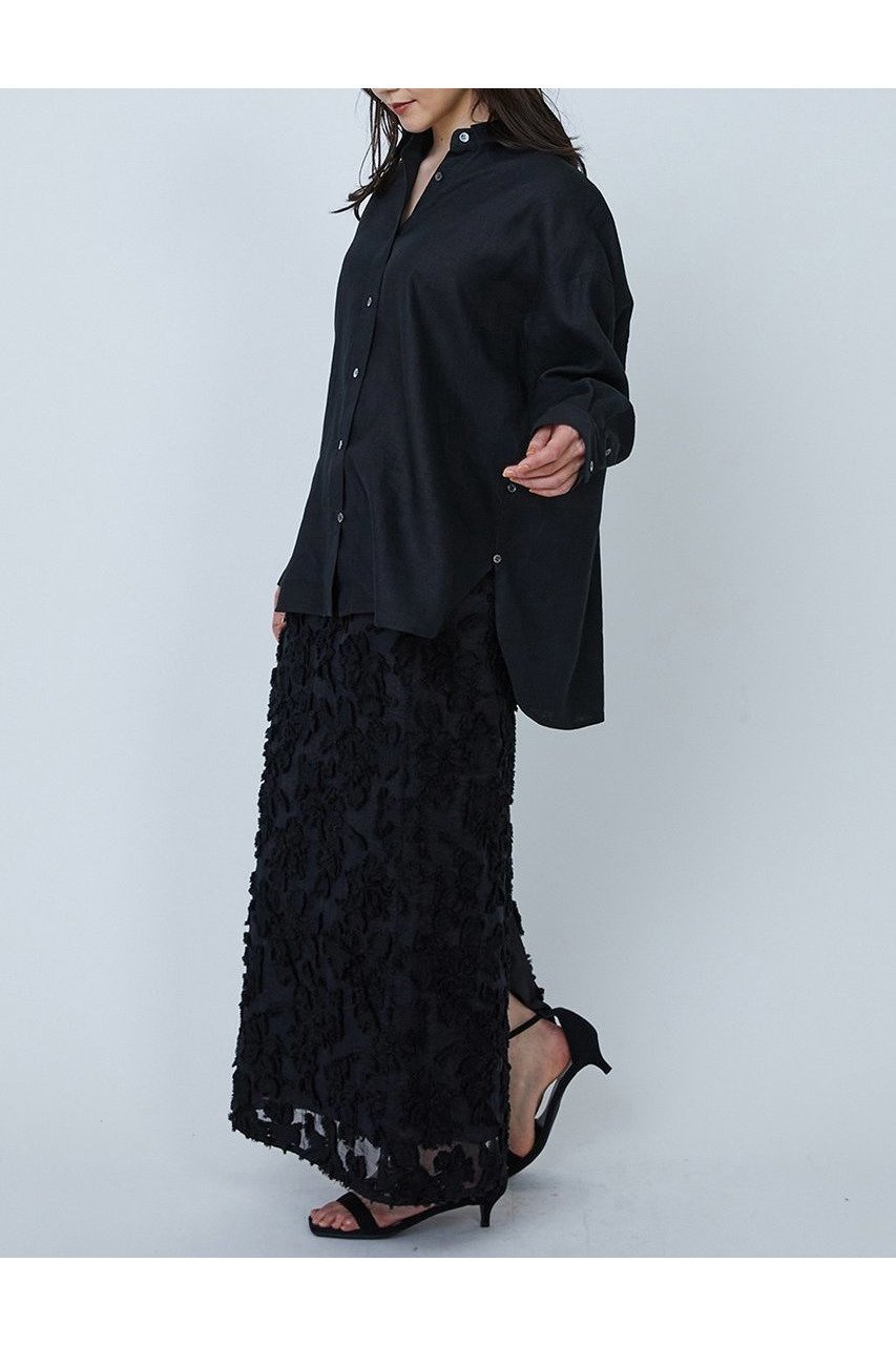 【プルミエ アロンディスモン/1er Arrondissement】のフラワージャガードスカート 人気、トレンドファッション・服の通販 founy(ファニー) 　ファッション　Fashion　レディースファッション　WOMEN　スカート　Skirt　ロングスカート　Long Skirt　エレガント 上品　Elegant　カッティング　Cutting　シルク　Silk　ジャカード　Jacquard　フラワー　Flower　フリンジ　Fringe　ロング　Long　NEW・新作・新着・新入荷　New Arrivals　other-4|ID: prp329100004512187 ipo3291000000031873649