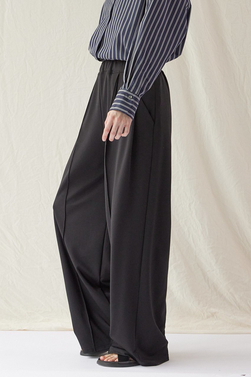 【フローレント/FLORENT】のストレッチ タック ワイドパンツ 人気、トレンドファッション・服の通販 founy(ファニー) 　ファッション　Fashion　レディースファッション　Fashion for Women　パンツ　Pants & Trousers　なめらか　Smooth, Silky Texture　ストレッチ　Stretch, Stretchy Fabric　センター　Center, Center Line　リラックス　Relax, Relaxed Fit　ロング　Long, Long-Length　ワイド　Wide, Wide Fit　定番　Standard, Basic Item　other-7|ID: prp329100004512192 ipo3291000000032899691