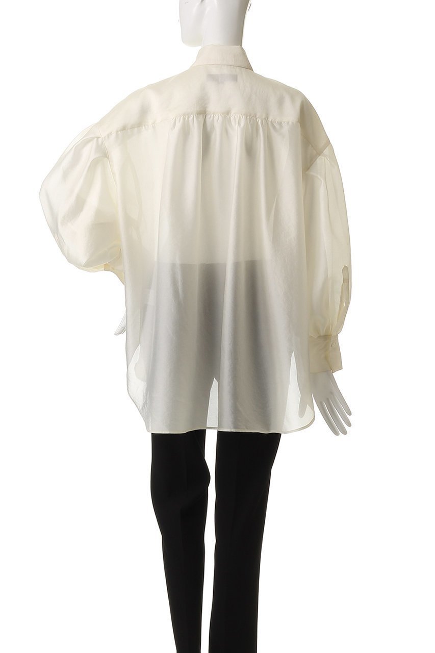 【フローレント/FLORENT】のシルクライク シアーシャツ 人気、トレンドファッション・服の通販 founy(ファニー) 　ファッション　Fashion　レディースファッション　Fashion for Women　トップス・カットソー　Cut & Sew Tops　シャツ・ブラウス・オフィスカジュアル　Elegant Blouses & Button-Ups　なめらか　Smooth, Silky Texture　オーガンジー　Organza Fabric　スリーブ　Sleeve, Long Sleeve / Short Sleeve　ロング　Long, Long-Length　夏　Summer　定番　Standard, Basic Item　春　Spring　S/S・春夏　SS, Spring/Summer, Warm Season　other-4|ID: prp329100004512195 ipo3291000000034955298