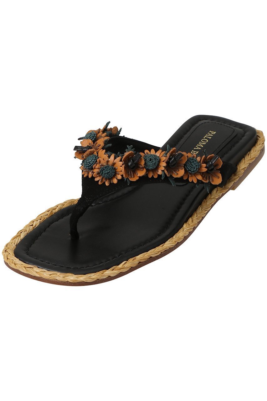 【パロマバルセロ/PALOMA BARCELO】のAMAPOLA フラワートングサンダル 人気、トレンドファッション・服の通販 founy(ファニー) 　ファッション　Fashion　レディースファッション　Fashion for Women　サンダル　Sandals, Summer Shoes　フラワー　Flower, Floral　モチーフ　Motif, Design Theme　ラフィア　Raffia, Natural Straw　リアル　Real, Realistic　リゾート　Resort, Vacation Style　夏　Summer　other-4|ID: prp329100004512196 ipo3291000000034953264