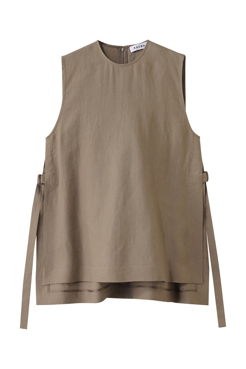 【サクラ/SACRA】のスペリオルベルギーリネンサイドスリットトップス 人気、トレンドファッション・服の通販 founy(ファニー) 　ファッション　Fashion　レディースファッション　Fashion for Women　トップス・カットソー　Cut & Sew Tops　キャミソール&ノースリーブ　Camisoles & Sleeveless Tops　シャツ・ブラウス・オフィスカジュアル　Elegant Blouses & Button-Ups　インナー　Innerwear　シンプル　Simple, Minimal　スリット　Slit, Slit Detail　ノースリーブ　Sleeveless, No-Sleeve　リネン　Linen, Linen Fabric　夏　Summer　春　Spring　S/S・春夏　SS, Spring/Summer, Warm Season　 other-1|ID: prp329100004512197 ipo3291000000032906187