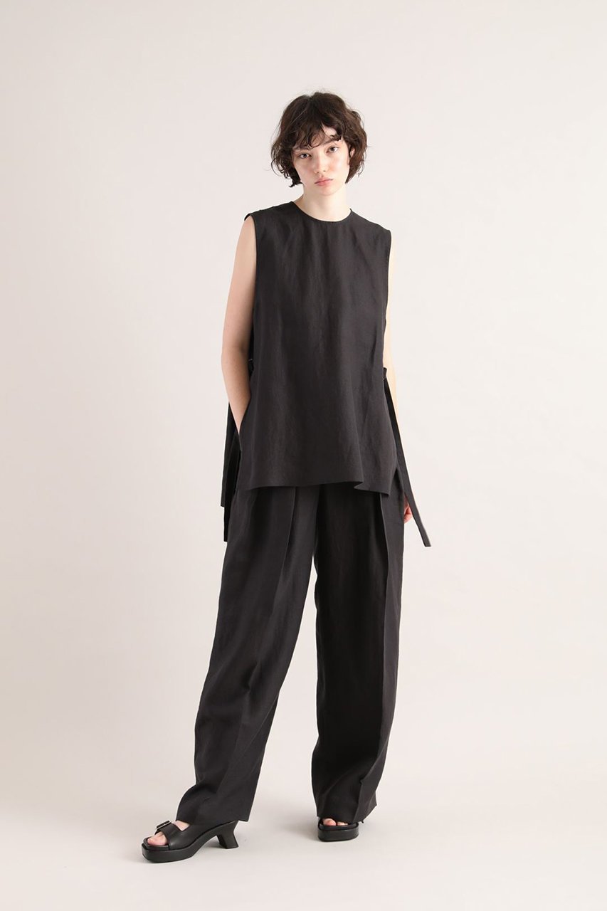【サクラ/SACRA】のスペリオルベルギーリネンサイドスリットトップス 人気、トレンドファッション・服の通販 founy(ファニー) 　ファッション　Fashion　レディースファッション　Fashion for Women　トップス・カットソー　Cut & Sew Tops　キャミソール&ノースリーブ　Camisoles & Sleeveless Tops　シャツ・ブラウス・オフィスカジュアル　Elegant Blouses & Button-Ups　インナー　Innerwear　シンプル　Simple, Minimal　スリット　Slit, Slit Detail　ノースリーブ　Sleeveless, No-Sleeve　リネン　Linen, Linen Fabric　夏　Summer　春　Spring　S/S・春夏　SS, Spring/Summer, Warm Season　other-6|ID: prp329100004512197 ipo3291000000032906206