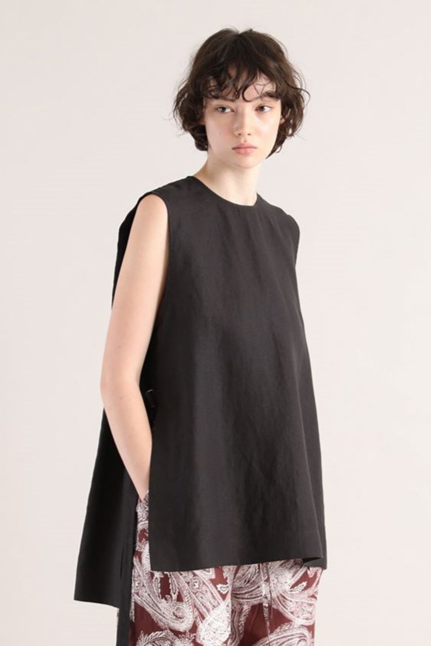 【サクラ/SACRA】のスペリオルベルギーリネンサイドスリットトップス 人気、トレンドファッション・服の通販 founy(ファニー) 　ファッション　Fashion　レディースファッション　Fashion for Women　トップス・カットソー　Cut & Sew Tops　キャミソール&ノースリーブ　Camisoles & Sleeveless Tops　シャツ・ブラウス・オフィスカジュアル　Elegant Blouses & Button-Ups　インナー　Innerwear　シンプル　Simple, Minimal　スリット　Slit, Slit Detail　ノースリーブ　Sleeveless, No-Sleeve　リネン　Linen, Linen Fabric　夏　Summer　春　Spring　S/S・春夏　SS, Spring/Summer, Warm Season　other-8|ID: prp329100004512197 ipo3291000000032906212
