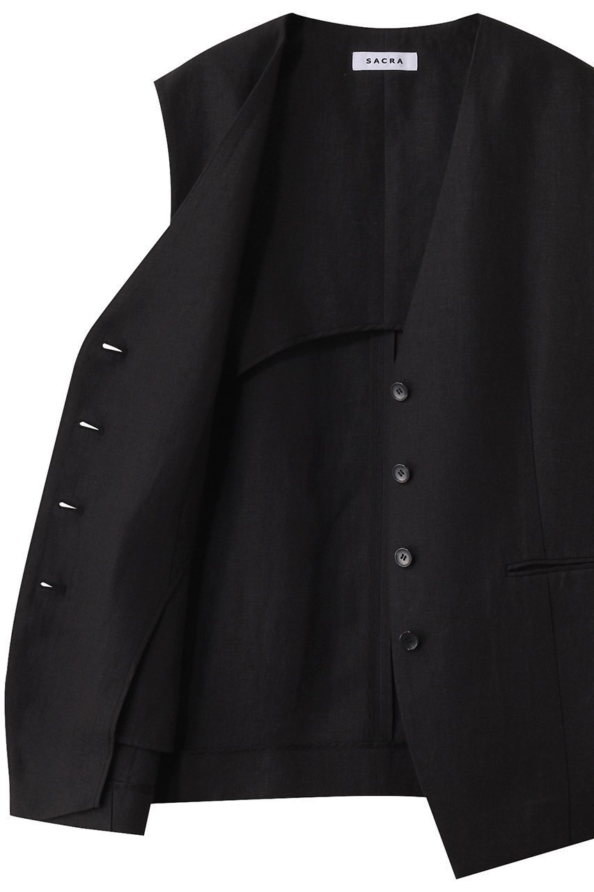 【サクラ/SACRA】のスペリオルベルギーリネンジレ 人気、トレンドファッション・服の通販 founy(ファニー) 　ファッション　Fashion　レディースファッション　Fashion for Women　アウター　Coat / Outerwear Collection　レディースジャケット・軽アウター　Jackets　ジャケット　Jacket, Outerwear　スタイリッシュ　Stylish, Fashionable　フェミニン　Feminine, Girly　ベスト　Vest, Waistcoat　マニッシュ　Mannish, Boyish　リネン　Linen, Linen Fabric　ロング　Long, Long-Length　other-6|ID: prp329100004512198 ipo3291000000032951006