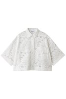 【サクラ/SACRA】のリーフラッセルレースシャツ 人気、トレンドファッション・服の通販 founy(ファニー) ファッション Fashion レディースファッション Fashion for Women トップス・カットソー Cut & Sew Tops シャツ・ブラウス・オフィスカジュアル Elegant Blouses & Button-Ups 2026年 2026 クロップド Cropped, Short Length ショート Short, Short Length スリーブ Sleeve, Long Sleeve / Short Sleeve バランス Balance, Style Balance ラッセル Raschel, Raschel Lace リーフ Leaf, Botanical Leaf レース Lace, Lace Fabric 夏 Summer 春 Spring S/S・春夏 SS, Spring/Summer, Warm Season |ID:prp329100004512202