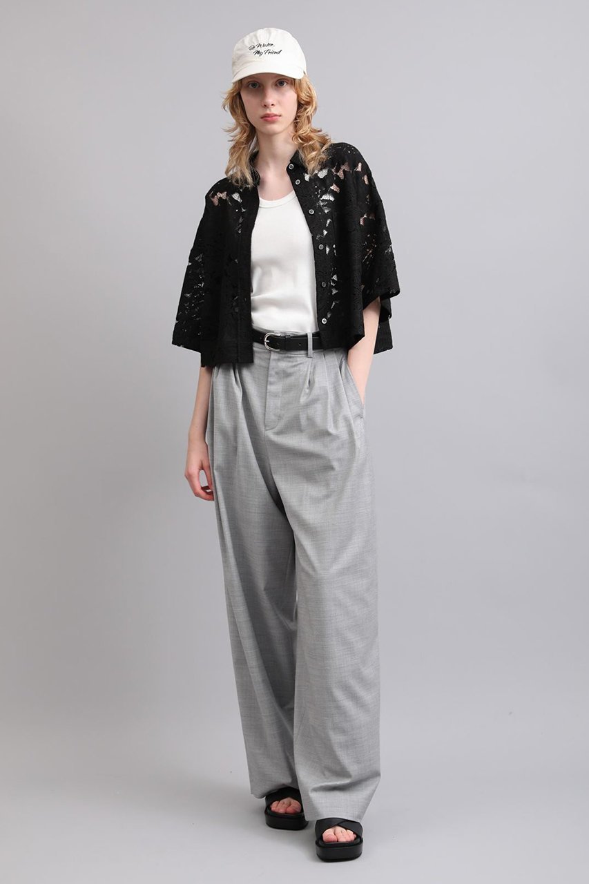 【サクラ/SACRA】のリーフラッセルレースシャツ 人気、トレンドファッション・服の通販 founy(ファニー) 　ファッション　Fashion　レディースファッション　Fashion for Women　トップス・カットソー　Cut & Sew Tops　シャツ・ブラウス・オフィスカジュアル　Elegant Blouses & Button-Ups　2026年　2026　クロップド　Cropped, Short Length　ショート　Short, Short Length　スリーブ　Sleeve, Long Sleeve / Short Sleeve　バランス　Balance, Style Balance　ラッセル　Raschel, Raschel Lace　リーフ　Leaf, Botanical Leaf　レース　Lace, Lace Fabric　夏　Summer　春　Spring　S/S・春夏　SS, Spring/Summer, Warm Season　other-8|ID: prp329100004512202 ipo3291000000036212406