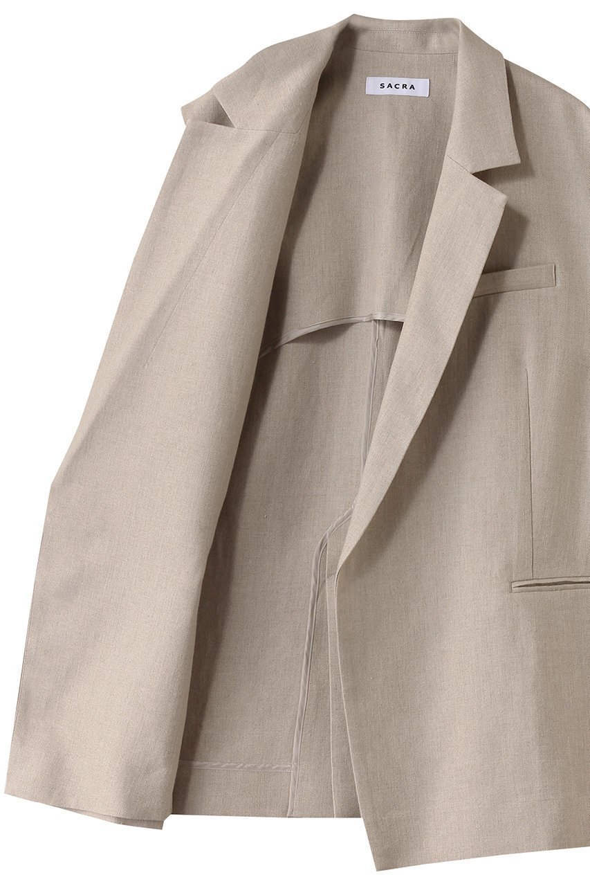 【サクラ/SACRA】のリネンツイルジレ 人気、トレンドファッション・服の通販 founy(ファニー) 　ファッション　Fashion　レディースファッション　WOMEN　アウター　Coat Outerwear　ジャケット　Jackets　ジャケット　Jacket　ベスト　Vest　マニッシュ　Mannish　リネン　Linen　夏　Summer　NEW・新作・新着・新入荷　New Arrivals　春　Spring　S/S・春夏　Ss・Spring/Summer　other-6|ID: prp329100004512208 ipo3291000000031873823