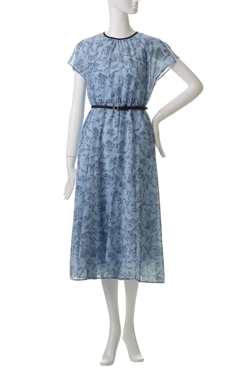 【アナイ/ANAYI】のリーフカリグラフィーPTベルトツキワンピース 人気、トレンドファッション・服の通販 founy(ファニー) 　ファッション　Fashion　レディースファッション　Fashion for Women　ワンピース　Dresses　チュニック　Tunic Tops & Dresses　ベルト&ウエストマーク　Belts & Waist Accessories　チュニック　Tunic, Long Top　パイピング　Piping, Trim Design　フラワー　Flower, Floral　プリント　Print, Printed Pattern　ミックス　Mix, Mixed Style　モチーフ　Motif, Design Theme　リーフ　Leaf, Botanical Leaf　ロング　Long, Long-Length　other-2|ID: prp329100004512212 ipo3291000000035532623