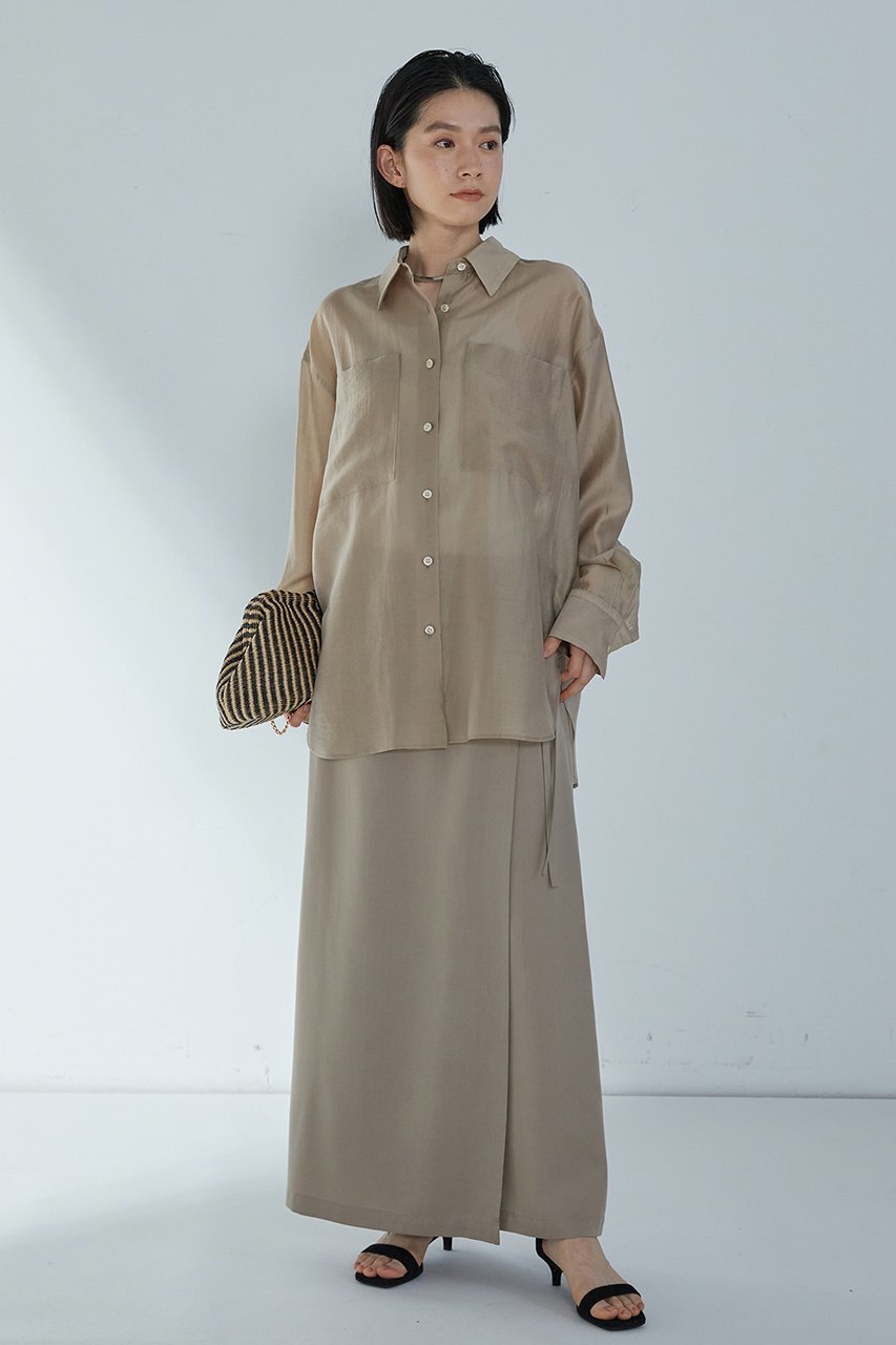 【プルミエ アロンディスモン/1er Arrondissement】のシアーシャツ 人気、トレンドファッション・服の通販 founy(ファニー) 　ファッション　Fashion　レディースファッション　WOMEN　トップス・カットソー　Tops/Tshirt　シャツ/ブラウス　Shirts/Blouses　シアー　Sheer　スリーブ　Sleeve　ロング　Long　NEW・新作・新着・新入荷　New Arrivals　other-5|ID: prp329100004512228 ipo3291000000031873964