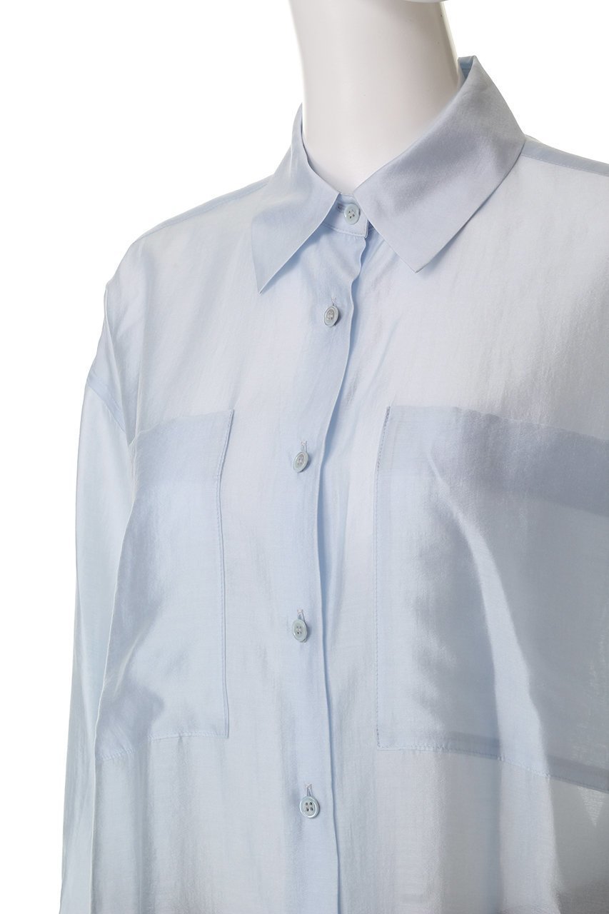 【プルミエ アロンディスモン/1er Arrondissement】のシアーシャツ 人気、トレンドファッション・服の通販 founy(ファニー) 　ファッション　Fashion　レディースファッション　Fashion for Women　トップス・カットソー　Cut & Sew Tops　シャツ・ブラウス・オフィスカジュアル　Elegant Blouses & Button-Ups　シアー　Sheer, See-Through　スリーブ　Sleeve, Long Sleeve / Short Sleeve　ロング　Long, Long-Length　other-5|ID: prp329100004512228 ipo3291000000036394717