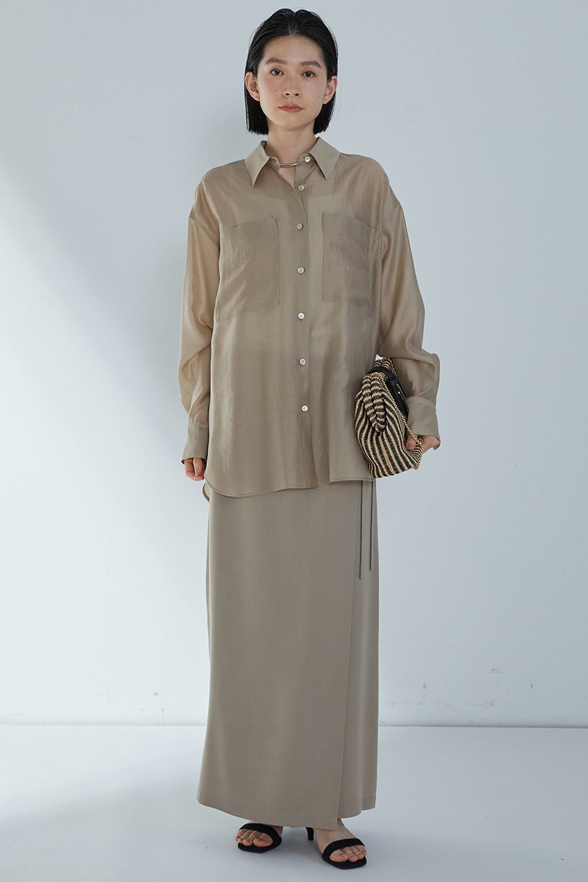 【プルミエ アロンディスモン/1er Arrondissement】のシアーシャツ 人気、トレンドファッション・服の通販 founy(ファニー) 　ファッション　Fashion　レディースファッション　Fashion for Women　トップス・カットソー　Cut & Sew Tops　シャツ・ブラウス・オフィスカジュアル　Elegant Blouses & Button-Ups　シアー　Sheer, See-Through　スリーブ　Sleeve, Long Sleeve / Short Sleeve　ロング　Long, Long-Length　other-7|ID: prp329100004512228 ipo3291000000036394720