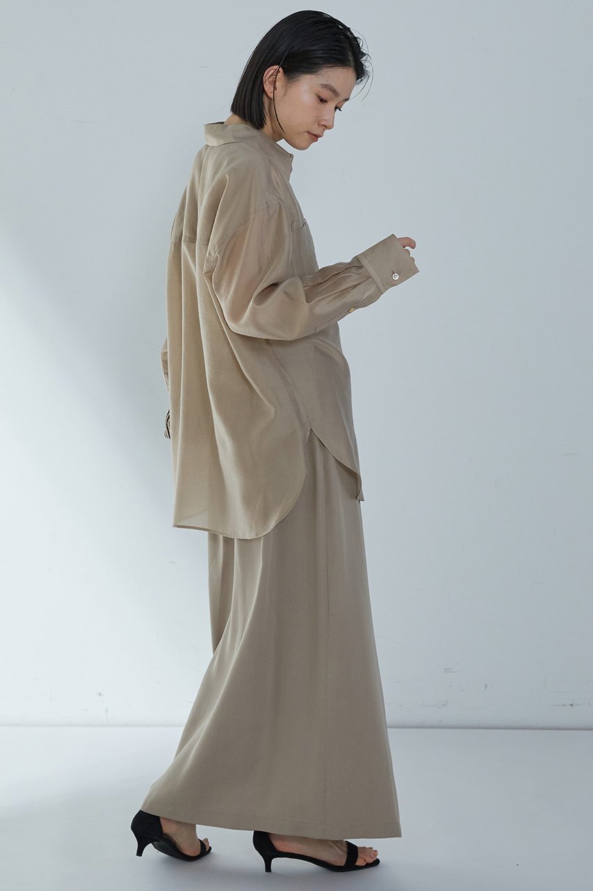 【プルミエ アロンディスモン/1er Arrondissement】のシアーシャツ 人気、トレンドファッション・服の通販 founy(ファニー) 　ファッション　Fashion　レディースファッション　Fashion for Women　トップス・カットソー　Cut & Sew Tops　シャツ・ブラウス・オフィスカジュアル　Elegant Blouses & Button-Ups　シアー　Sheer, See-Through　スリーブ　Sleeve, Long Sleeve / Short Sleeve　ロング　Long, Long-Length　other-8|ID: prp329100004512228 ipo3291000000036394721