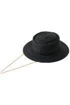 【アルアバイル/allureville】のCHAIN HAT 人気、トレンドファッション・服の通販 founy(ファニー) ファッション Fashion レディースファッション Fashion for Women キャップ&ハット Hats & Caps 夏 Summer 帽子 Hat, Headwear 春 Spring S/S・春夏 SS, Spring/Summer, Warm Season thumbnail ブラック|ID: prp329100004512240 ipo3291000000032800860