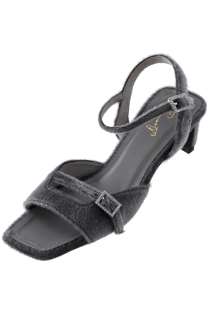 【ダニエラ アンド ジェマ/Daniella & GEMMA】のビジューバックルサンダル インテリア・キッズ・メンズ・レディースファッション・服の通販 founy(ファニー) 　ファッション　Fashion　レディースファッション　Fashion for Women　バッグ　Bags　クッション　Cushion, Throw Pillow　サンダル　Sandals, Summer Shoes　シンプル　Simple, Minimal　トレンド　Trend, Trending Now　ビジュー　Bijou, Jewel-like Accent　プレート　Plate, Dish　グレー生地|ID: prp329100004512262 ipo3291000000035475217