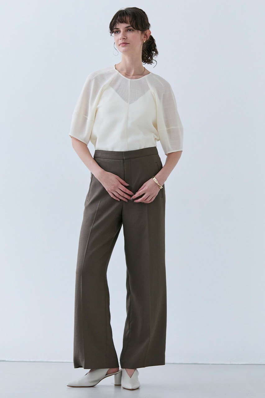 【ベイジ,/BEIGE,】のCAROLE(キャロル)/リネンライクフルレングスワイドパンツ 人気、トレンドファッション・服の通販 founy(ファニー) 　ファッション　Fashion　レディースファッション　Fashion for Women　パンツ　Pants & Trousers　サマー　Summer, Summer Style　シンプル　Simple, Minimal　リネン　Linen, Linen Fabric　ワイド　Wide, Wide Fit　エレガント 上品　Elegant　今夏　This Summer　夏　Summer　定番　Standard, Basic Item　other-6|ID: prp329100004512275 ipo3291000000036730224