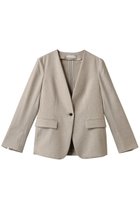 【ベイジ,/BEIGE,】のCAROLE(キャロル)/リネンライクノーカラーハーフ丈ジャケット Sand|ID: prp329100004512276 ipo3291000000035864505