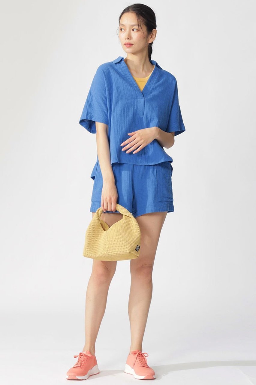 【エコアルフ/ECOALF】のYERA ショーツ / YERAALF SHORTS WOMAN インテリア・キッズ・メンズ・レディースファッション・服の通販 founy(ファニー) 　ファッション　Fashion　レディースファッション　Fashion for Women　パンツ　Pants & Trousers　ショートパンツ・ハーフパンツ　High-Waisted & Relaxed Shorts　おすすめ　Recommended / Our Picks　ショーツ　Shorts, Short Pants　ショート　Short, Short Length　セットアップ　Set-Up, Coordinated Outfit　ファブリック　Fabric, Textile　ポケット　Pocket, Pocket Detail　リゾート　Resort, Vacation Style　リラックス　Relax, Relaxed Fit　ブルー|ID: prp329100004512277 ipo3291000000032899609