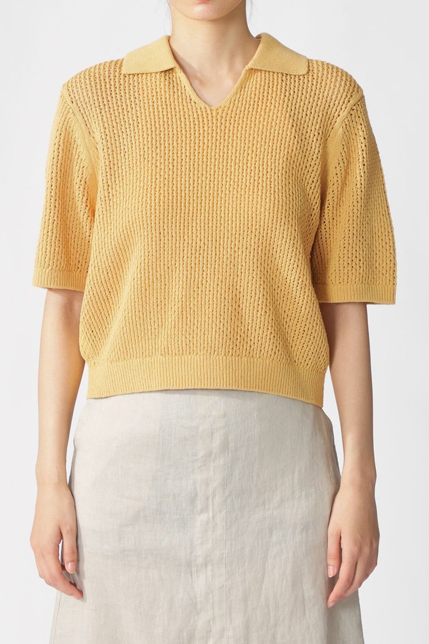 【エコアルフ/ECOALF】のARGAN ニットポロ / ARGANALF KNIT WOMAN 人気、トレンドファッション・服の通販 founy(ファニー) 　ファッション　Fashion　レディースファッション　Fashion for Women　トップス・カットソー　Cut & Sew Tops　ニット　Knit Tops & Sweaters　カジュアルプルオーバー・ニットトップス　Pullovers & Knit Tops / Casual Pullovers　コンパクト　Compact, Small Size　トレンド　Trend, Trending Now　フィット　Fit, Slim Fit　メッシュ　Mesh, Net Fabric　リラックス　Relax, Relaxed Fit　夏　Summer　春　Spring　S/S・春夏　SS, Spring/Summer, Warm Season　軽量　Lightweight, Ultra Light　other-2|ID: prp329100004512279 ipo3291000000032809105