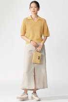 【エコアルフ/ECOALF】のARGAN ニットポロ / ARGANALF KNIT WOMAN マスタード|ID:prp329100004512279