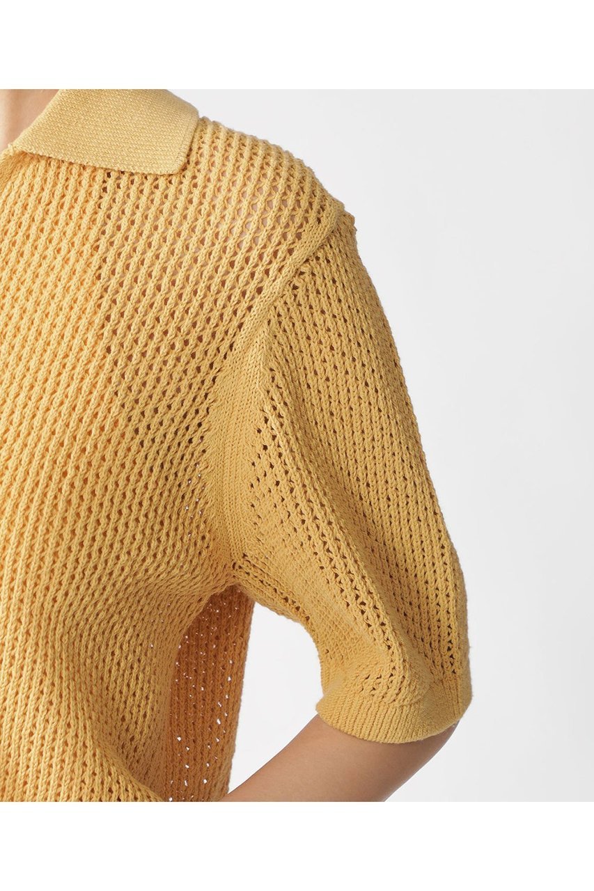 【エコアルフ/ECOALF】のARGAN ニットポロ / ARGANALF KNIT WOMAN 人気、トレンドファッション・服の通販 founy(ファニー) 　ファッション　Fashion　レディースファッション　Fashion for Women　トップス・カットソー　Cut & Sew Tops　ニット　Knit Tops & Sweaters　カジュアルプルオーバー・ニットトップス　Pullovers & Knit Tops / Casual Pullovers　コンパクト　Compact, Small Size　トレンド　Trend, Trending Now　フィット　Fit, Slim Fit　メッシュ　Mesh, Net Fabric　リラックス　Relax, Relaxed Fit　夏　Summer　春　Spring　S/S・春夏　SS, Spring/Summer, Warm Season　軽量　Lightweight, Ultra Light　other-3|ID: prp329100004512279 ipo3291000000034957089