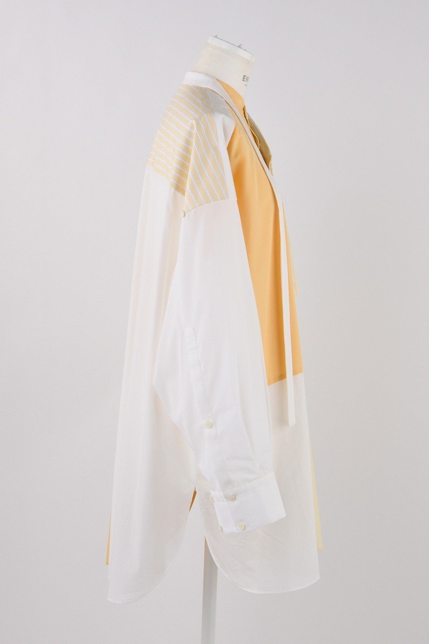 【エンフォルド/ENFOLD】のSUMMER LOOSE SHIRT/シャツ 人気、トレンドファッション・服の通販 founy(ファニー) 　ファッション　Fashion　レディースファッション　Fashion for Women　トップス・カットソー　Cut & Sew Tops　シャツ・ブラウス・オフィスカジュアル　Elegant Blouses & Button-Ups　おすすめ　Recommended / Our Picks　イエロー　Yellow　カフス　Cuff Design　ショート　Short, Short Length　スリーブ　Sleeve, Long Sleeve / Short Sleeve　ロング　Long, Long-Length　夏　Summer　長袖　Long Sleeve, Full Sleeve　other-4|ID: prp329100004513379 ipo3291000000035822389