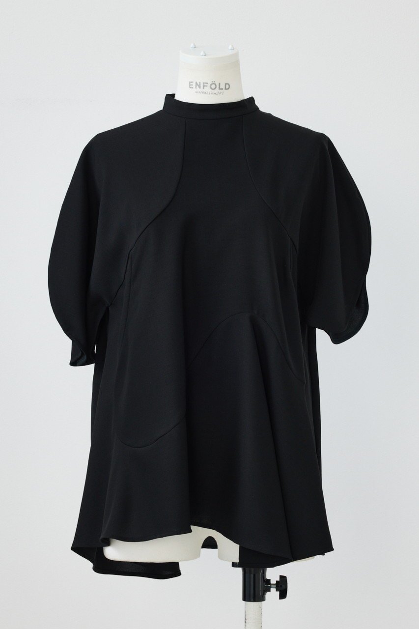 【エンフォルド/ENFOLD】のDRAPE PULLOVER/プルオーバー インテリア・キッズ・メンズ・レディースファッション・服の通販 founy(ファニー) 　ファッション　Fashion　レディースファッション　WOMEN　トップス・カットソー　Tops/Tshirt　シャツ/ブラウス　Shirts/Blouses　プルオーバー　Pullover　おすすめ　Recommend　アシンメトリー　Asymmetry　ショート　Short　スリーブ　Sleeve　セットアップ　Set Up　NEW・新作・新着・新入荷　New Arrivals　ブラック|ID: prp329100004513387 ipo3291000000031886929