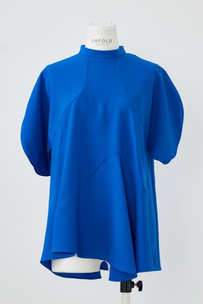 【エンフォルド/ENFOLD】のDRAPE PULLOVER/プルオーバー インテリア・キッズ・メンズ・レディースファッション・服の通販 founy(ファニー) 　ファッション　Fashion　レディースファッション　WOMEN　トップス・カットソー　Tops/Tshirt　シャツ/ブラウス　Shirts/Blouses　プルオーバー　Pullover　おすすめ　Recommend　アシンメトリー　Asymmetry　ショート　Short　スリーブ　Sleeve　セットアップ　Set Up　NEW・新作・新着・新入荷　New Arrivals　ブルー|ID: prp329100004513387 ipo3291000000031886930