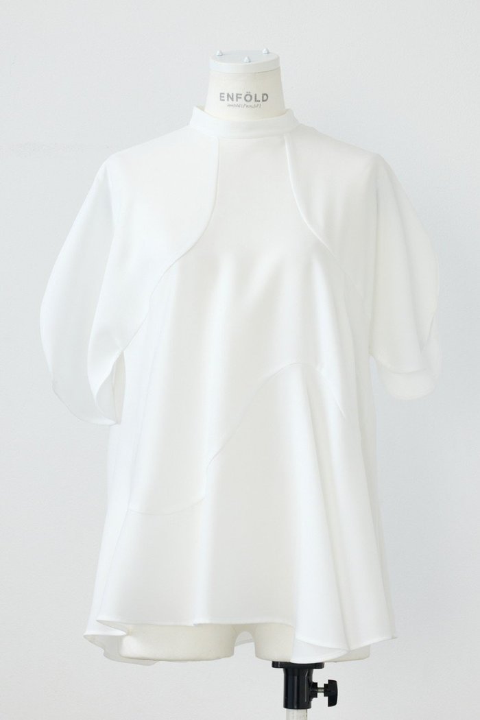 【エンフォルド/ENFOLD】のDRAPE PULLOVER/プルオーバー インテリア・キッズ・メンズ・レディースファッション・服の通販 founy(ファニー) https://founy.com/ ファッション Fashion レディースファッション Fashion for Women トップス・カットソー Cut & Sew Tops シャツ・ブラウス・オフィスカジュアル Elegant Blouses & Button-Ups カジュアルプルオーバー・ニットトップス Pullovers & Knit Tops / Casual Pullovers おすすめ Recommended / Our Picks アシンメトリー Asymmetrical Style ショート Short, Short Length スリーブ Sleeve, Long Sleeve / Short Sleeve セットアップ Set-Up, Coordinated Outfit |ID: prp329100004513387 ipo3291000000036394292