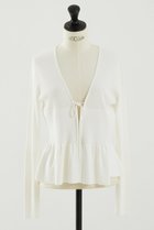 【デザイン ワークス/DESIGN WORKS】の2WAYリブペプラムボレロカーディガン ホワイト|ID: prp329100004513390 ipo3291000000034957094