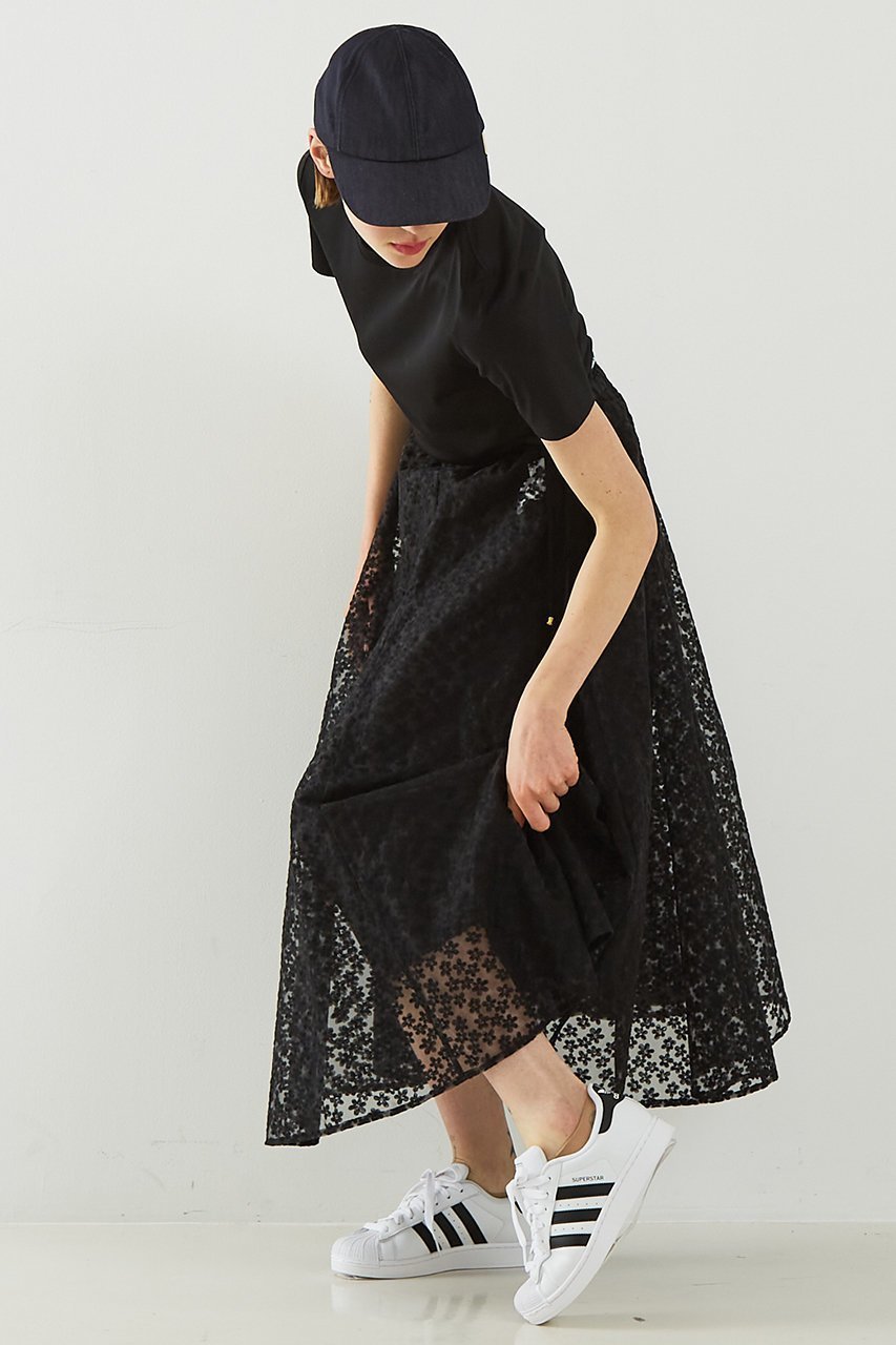 【デザイン ワークス/DESIGN WORKS】の【BEAUVET】 レースフレアスカート 人気、トレンドファッション・服の通販 founy(ファニー) 　ファッション　Fashion　レディースファッション　Fashion for Women　スカート　Skirts　Aライン・フレアスカート　A-Line & Flared Skirts　ロングスカート　Long Skirts / Maxi & Midi Skirts　シアー　Sheer, See-Through　フレア　Flare, Flared　ペチコート　Petticoat, Underskirt　リボン　Ribbon, Bow　レース　Lace, Lace Fabric　ロング　Long, Long-Length　夏　Summer　春　Spring　S/S・春夏　SS, Spring/Summer, Warm Season　other-4|ID: prp329100004513393 ipo3291000000032786607