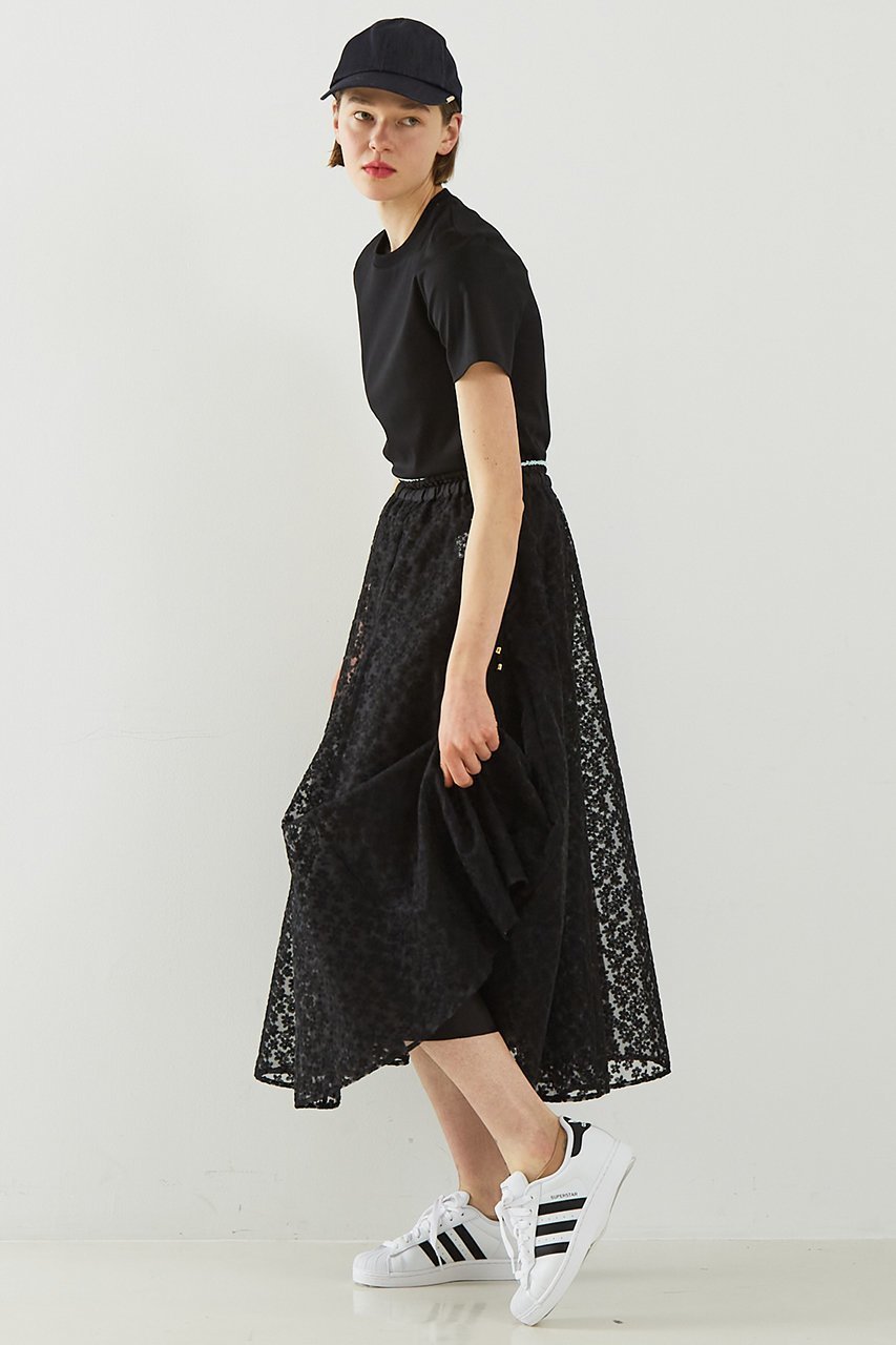 【デザイン ワークス/DESIGN WORKS】の【BEAUVET】 レースフレアスカート 人気、トレンドファッション・服の通販 founy(ファニー) 　ファッション　Fashion　レディースファッション　Fashion for Women　スカート　Skirts　Aライン・フレアスカート　A-Line & Flared Skirts　ロングスカート　Long Skirts / Maxi & Midi Skirts　シアー　Sheer, See-Through　フレア　Flare, Flared　ペチコート　Petticoat, Underskirt　リボン　Ribbon, Bow　レース　Lace, Lace Fabric　ロング　Long, Long-Length　夏　Summer　春　Spring　S/S・春夏　SS, Spring/Summer, Warm Season　other-5|ID: prp329100004513393 ipo3291000000032786609