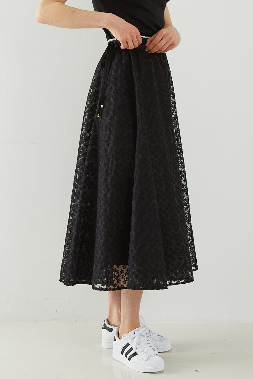 【デザイン ワークス/DESIGN WORKS】の【BEAUVET】 レースフレアスカート 人気、トレンドファッション・服の通販 founy(ファニー) 　ファッション　Fashion　レディースファッション　Fashion for Women　スカート　Skirts　Aライン・フレアスカート　A-Line & Flared Skirts　ロングスカート　Long Skirts / Maxi & Midi Skirts　シアー　Sheer, See-Through　フレア　Flare, Flared　ペチコート　Petticoat, Underskirt　リボン　Ribbon, Bow　レース　Lace, Lace Fabric　ロング　Long, Long-Length　夏　Summer　春　Spring　S/S・春夏　SS, Spring/Summer, Warm Season　other-7|ID: prp329100004513393 ipo3291000000032786613