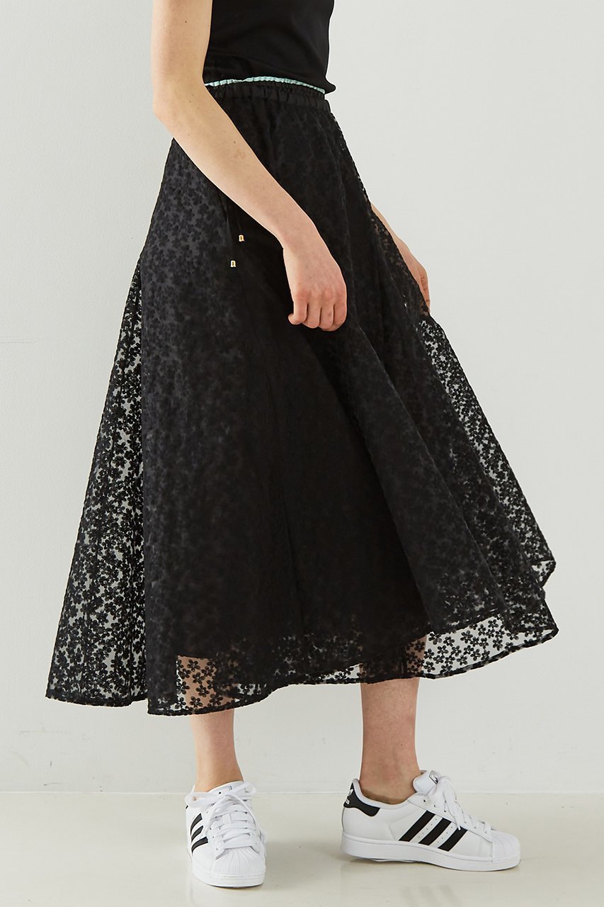 【デザイン ワークス/DESIGN WORKS】の【BEAUVET】 レースフレアスカート 人気、トレンドファッション・服の通販 founy(ファニー) 　ファッション　Fashion　レディースファッション　Fashion for Women　スカート　Skirts　Aライン・フレアスカート　A-Line & Flared Skirts　ロングスカート　Long Skirts / Maxi & Midi Skirts　シアー　Sheer, See-Through　フレア　Flare, Flared　ペチコート　Petticoat, Underskirt　リボン　Ribbon, Bow　レース　Lace, Lace Fabric　ロング　Long, Long-Length　夏　Summer　春　Spring　S/S・春夏　SS, Spring/Summer, Warm Season　other-8|ID: prp329100004513393 ipo3291000000032786615