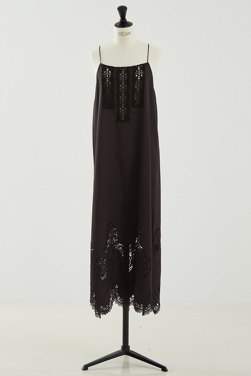 【デザイン ワークス/DESIGN WORKS】の【BEAUVET】エンブロイダリーレースキャミドレス インテリア・キッズ・メンズ・レディースファッション・服の通販 founy(ファニー) 　ファッション　Fashion　レディースファッション　Fashion for Women　ワンピース　Dresses　フォーマル・パーティードレス・結婚式用ドレス　Elegant & Casual Dresses　チュニック　Tunic Tops & Dresses　なめらか　Smooth, Silky Texture　キャミソール　Camisole, Spaghetti Strap Top　ケミカル　Chemical, Chemical Wash　チュニック　Tunic, Long Top　ドレス　Dress, One-Piece　レース　Lace, Lace Fabric　ロング　Long, Long-Length　ブラック|ID: prp329100004513395 ipo3291000000034954707