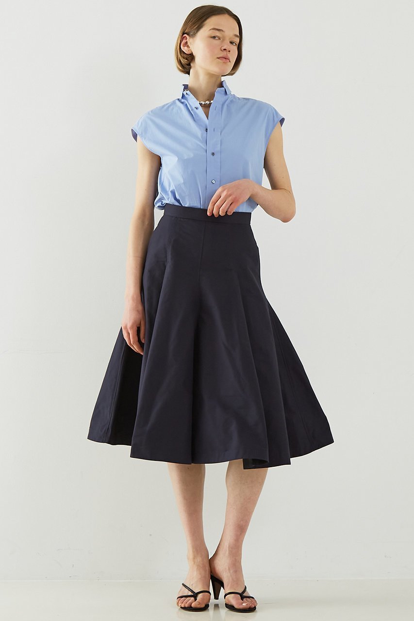 【デザイン ワークス/DESIGN WORKS】のデザインスタンドカラーラウンドテールシャツ 人気、トレンドファッション・服の通販 founy(ファニー) 　ファッション　Fashion　レディースファッション　WOMEN　トップス・カットソー　Tops/Tshirt　シャツ/ブラウス　Shirts/Blouses　おすすめ　Recommend　なめらか　Smooth　ショート　Short　ジャケット　Jacket　スタンド　Stand　スリーブ　Sleeve　タイトスカート　Tight Skirt　ラウンド　Round　夏　Summer　NEW・新作・新着・新入荷　New Arrivals　春　Spring　S/S・春夏　Ss・Spring/Summer　other-3|ID: prp329100004513396 ipo3291000000031887016