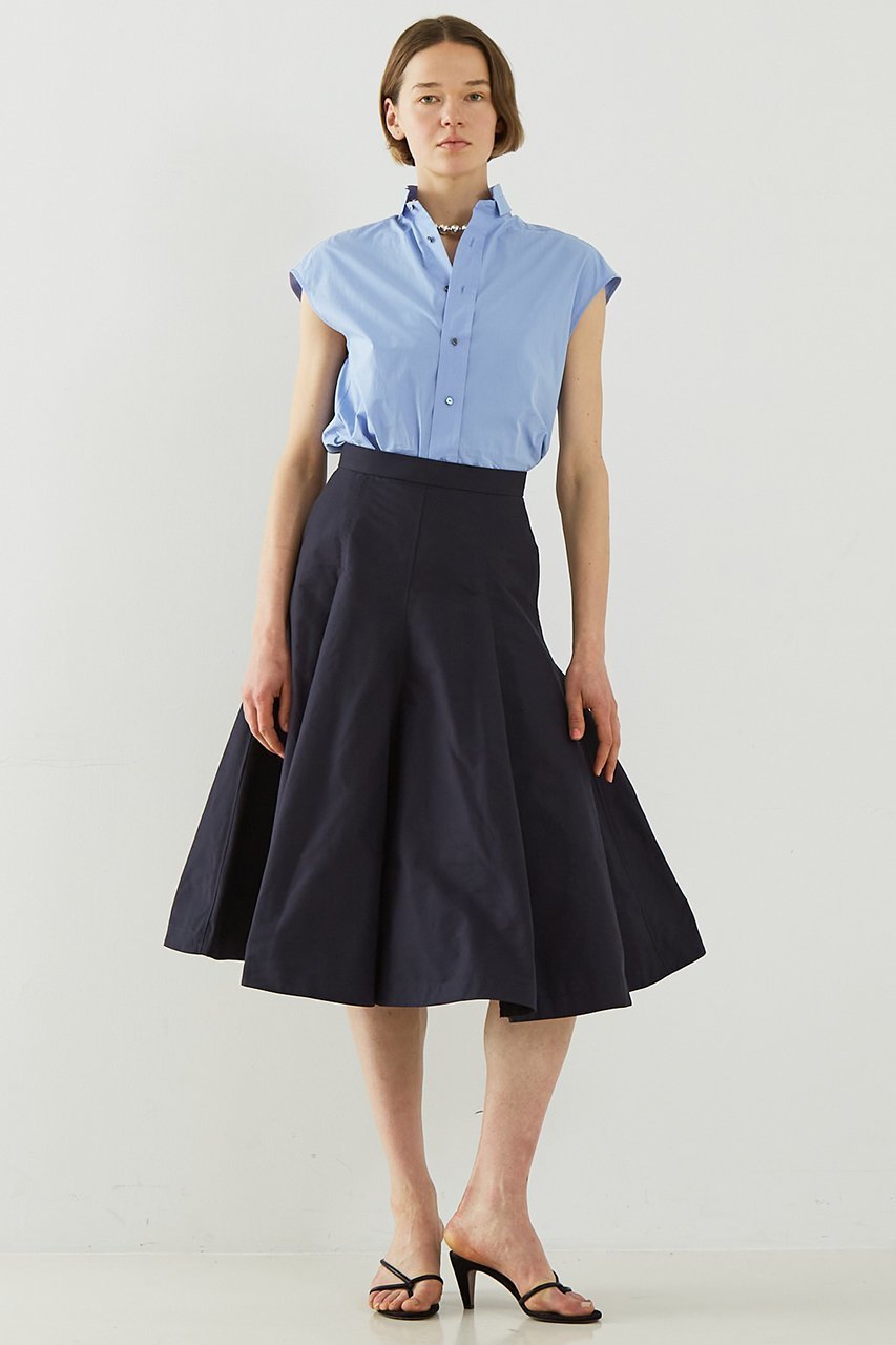 【デザイン ワークス/DESIGN WORKS】のデザインスタンドカラーラウンドテールシャツ 人気、トレンドファッション・服の通販 founy(ファニー) 　ファッション　Fashion　レディースファッション　WOMEN　トップス・カットソー　Tops/Tshirt　シャツ/ブラウス　Shirts/Blouses　おすすめ　Recommend　なめらか　Smooth　ショート　Short　ジャケット　Jacket　スタンド　Stand　スリーブ　Sleeve　タイトスカート　Tight Skirt　ラウンド　Round　夏　Summer　NEW・新作・新着・新入荷　New Arrivals　春　Spring　S/S・春夏　Ss・Spring/Summer　other-4|ID: prp329100004513396 ipo3291000000031887017