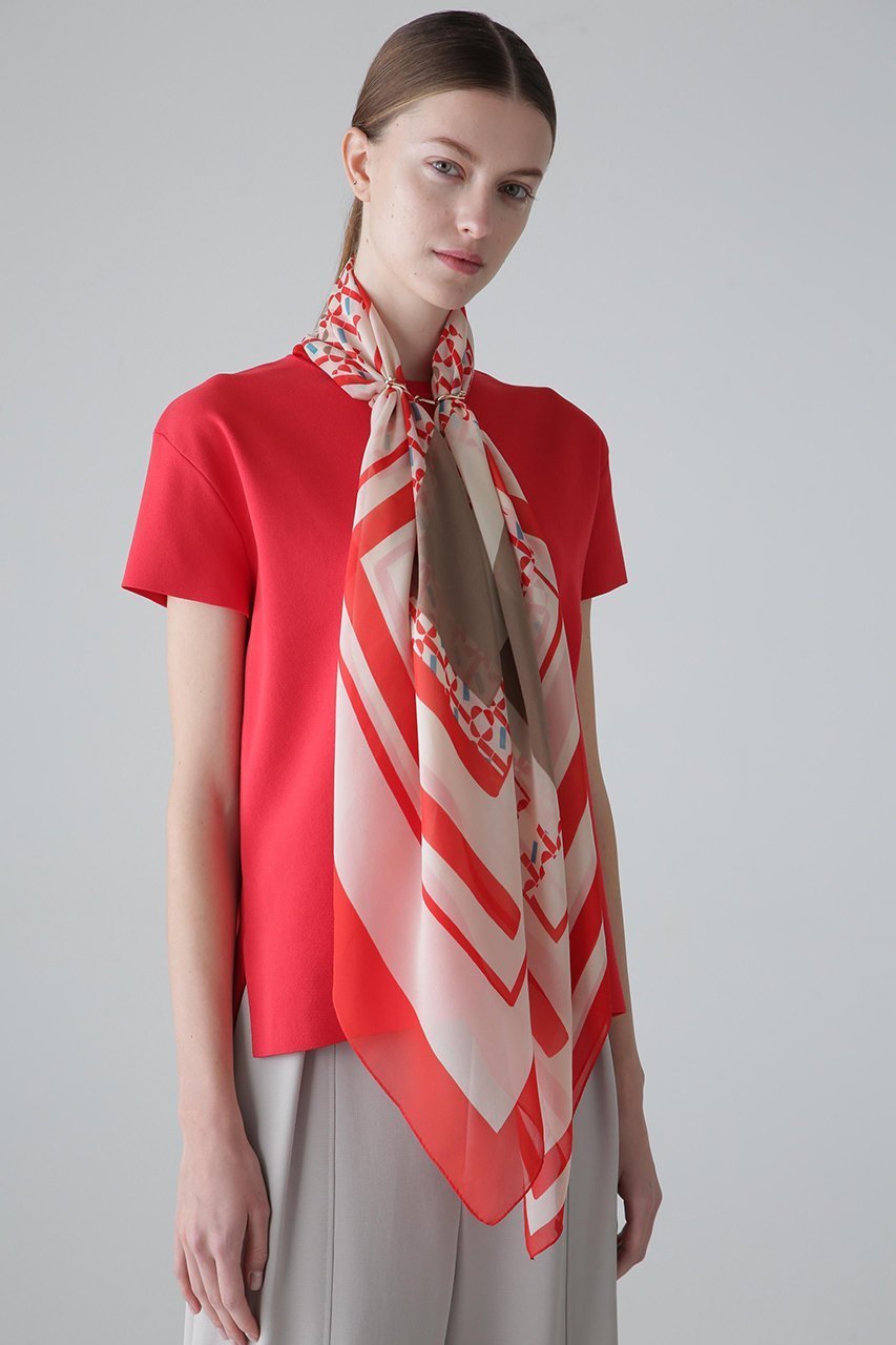 【アドーア/ADORE】のメディタラニアンプリントスカーフ 人気、トレンドファッション・服の通販 founy(ファニー) 　ファッション　Fashion　レディースファッション　Fashion for Women　ストール　Soft & Warm Scarves　マフラー・スヌード / 冬小物の定番　Scarves & Mufflers　シフォン　Chiffon, Lightweight Fabric　シルク　Silk, 100% Silk　スカーフ　Scarf, Neckwear　ストール　Stole, Wrap　ビスチェ　Bustier, Corset Top　マフラー　Scarf, Muffler　エレガント 上品　Elegant　 other-1|ID: prp329100004513400 ipo3291000000032802902