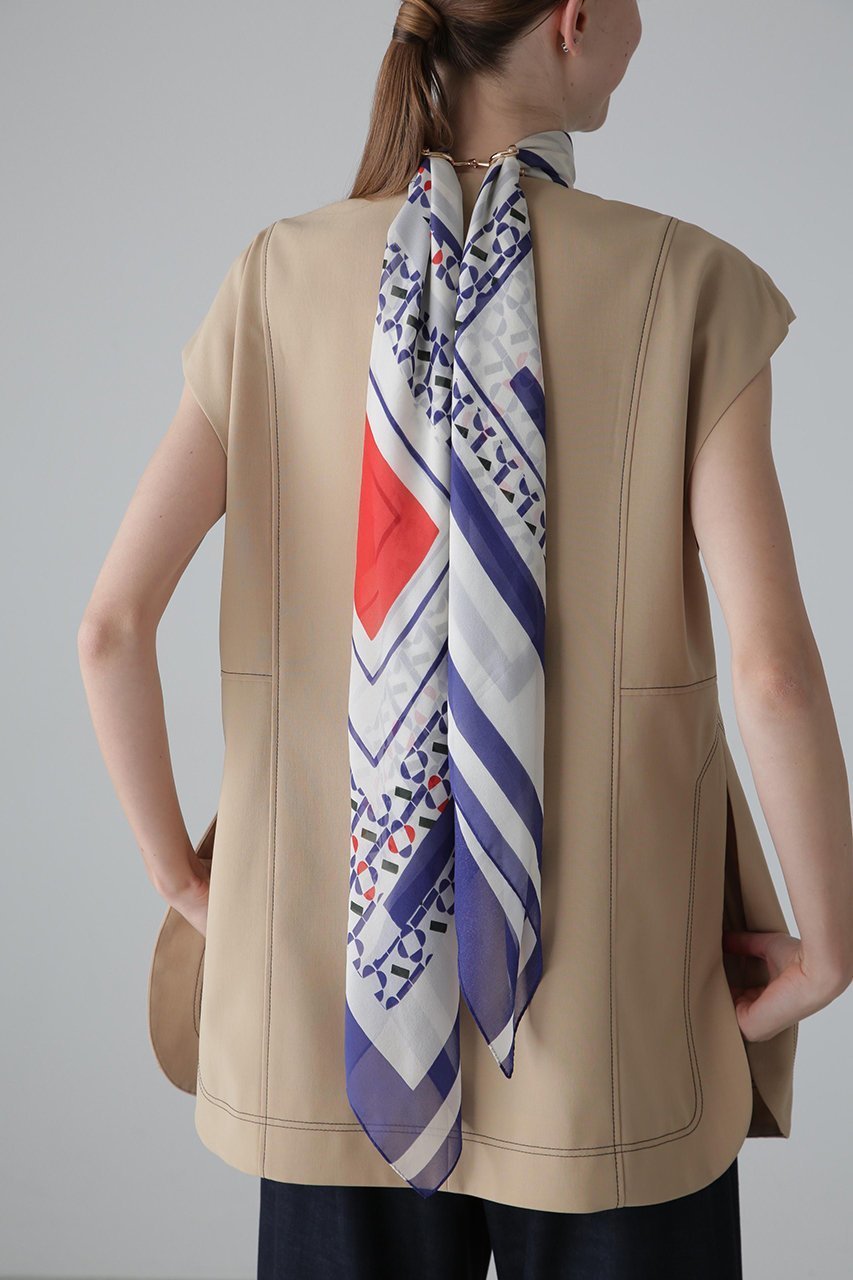 【アドーア/ADORE】のメディタラニアンプリントスカーフ 人気、トレンドファッション・服の通販 founy(ファニー) 　ファッション　Fashion　レディースファッション　Fashion for Women　ストール　Soft & Warm Scarves　マフラー・スヌード / 冬小物の定番　Scarves & Mufflers　シフォン　Chiffon, Lightweight Fabric　シルク　Silk, 100% Silk　スカーフ　Scarf, Neckwear　ストール　Stole, Wrap　ビスチェ　Bustier, Corset Top　マフラー　Scarf, Muffler　エレガント 上品　Elegant　再入荷　Restock / Back in Stock　other-3|ID: prp329100004513400 ipo3291000000034990642