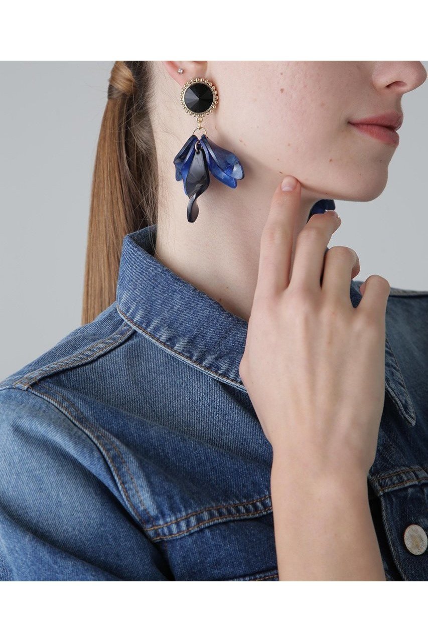 【アドーア/ADORE】のマーブルアクリルペタルイヤリング インテリア・キッズ・メンズ・レディースファッション・服の通販 founy(ファニー) 　ファッション　Fashion　レディースファッション　WOMEN　ジュエリー　Jewelry　リング　Rings　イヤリング　Earrings　アクリル　Acrylic　イヤリング　Earrings　マーブル　Marble　モチーフ　Motif　ブルー|ID: prp329100004513401 ipo3291000000031901078