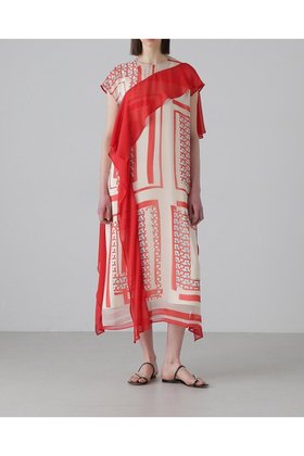【アドーア/ADORE】のメディタラニアンプリントワンピース 人気、トレンドファッション・服の通販 founy(ファニー) ファッション Fashion レディースファッション WOMEN ワンピース Dress チュニック Tunic アシンメトリー Asymmetry シフォン Chiffon スカーフ Scarf チュニック Tunic プリント Print モチーフ Motif ラッフル Raffle リゾート Resort ロング Long 無地 Plain Color |ID:prp329100004513403