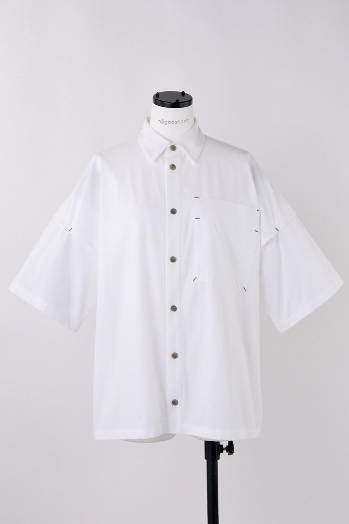 【ナゴンスタンス/nagonstans】のWater Repellentストレッチ Multi PKT SH/シャツ インテリア・キッズ・メンズ・レディースファッション・服の通販 founy(ファニー) https://founy.com/ ファッション Fashion レディースファッション Fashion for Women トップス・カットソー Cut & Sew Tops シャツ・ブラウス・オフィスカジュアル Elegant Blouses & Button-Ups ショート Short, Short Length ストレッチ Stretch, Stretchy Fabric スリーブ Sleeve, Long Sleeve / Short Sleeve メッシュ Mesh, Net Fabric ヨーク Yoke, Yoke Design |ID: prp329100004513422 ipo3291000000036394759