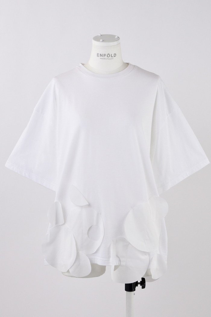 【エンフォルド/ENFOLD】のCIRCLE-HEM T-SHIRT/シャツ インテリア・キッズ・メンズ・レディースファッション・服の通販 founy(ファニー) https://founy.com/ ファッション Fashion レディースファッション WOMEN トップス・カットソー Tops/Tshirt シャツ/ブラウス Shirts/Blouses ロング / Tシャツ T-Shirts カットソー Cut and Sewn おすすめ Recommend ショート Short シンプル Simple スリーブ Sleeve モチーフ Motif 今季 This Season NEW・新作・新着・新入荷 New Arrivals |ID: prp329100004513424 ipo3291000000031887155